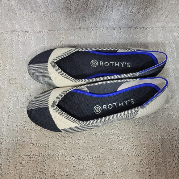 Rothy's The Flat Captoe Black Round Toe Shoes Women's Size US 6, 8 - Picture 3 of 12